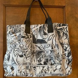 McQ Alexander McQueen Leather Manga Tote Bag